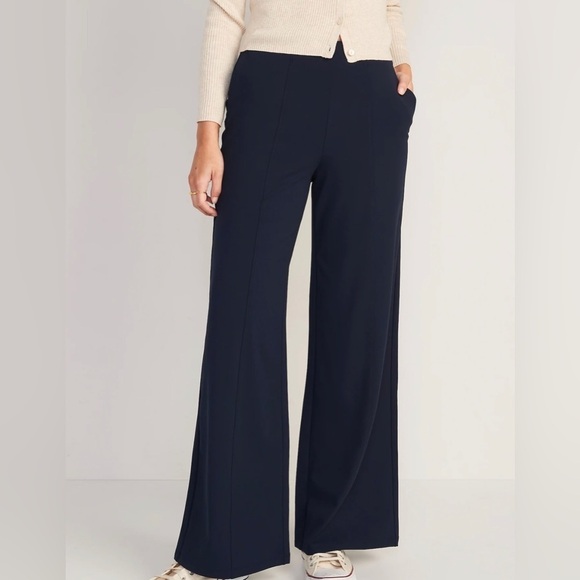 NWT! NAVY High-Waisted PowerSoft Wide-Leg Pants for Women- Multiple - Picture 1 of 9